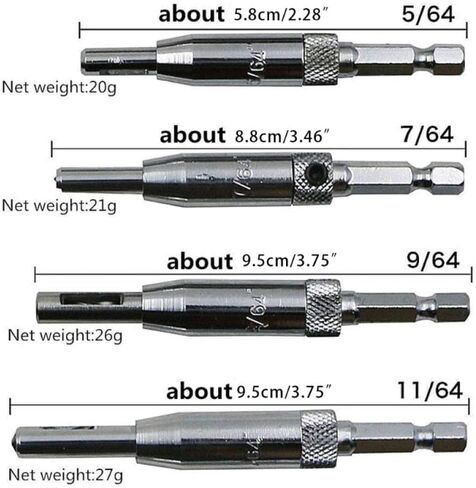 Drill Bit 4Pcs HSS Door Window Cabinet Self Centering Hinge Drill Bits for Opening Hole in Saudi Arabia