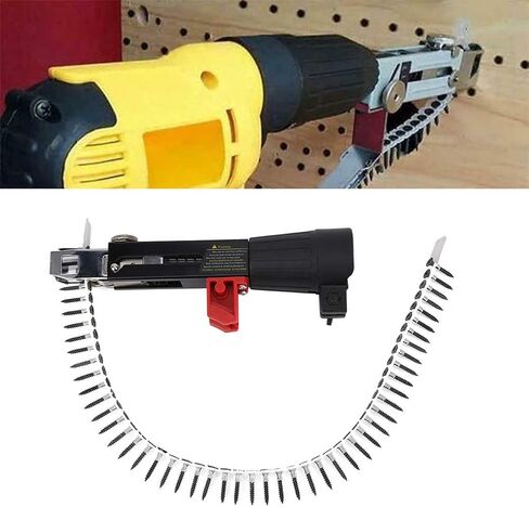 مسدس براغي أوتوماتيكي من Syrisora، ماكينة تسمير سلسلة أوتوماتيكية، مسدس مسامير سلسلة أوتوماتيكي، معدات شد براغي الحفر الكهربائية أداة النجارة in Kuwait