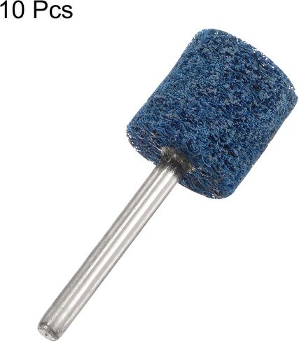 uxcell 10 Pcs Nylon Fiber Mounted Point Grinding Head 150 Grits 14mm Dia Cylindrical Polishing Wheels for Finish Polish Grinder Rotary Tool in Saudi Arabia