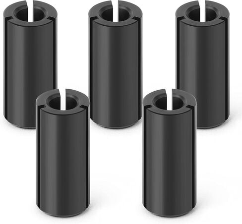5PCS 1/2" to 1/4" Router Collett Adapter Bit Shank Reduction Sleeve Tools for Woodworking Engaving Machine in Saudi Arabia