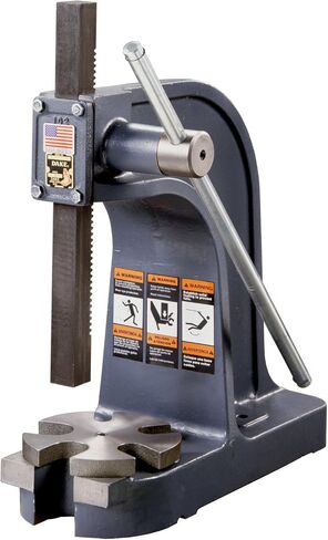 Dake 00 Model Single Leverage Arbor Press with Base Opening and Slotted Table Plate, 1 Ton Capacity, 5" Maximum Working Height, 4.25" Length x 9" Width x 9.375" Height in Saudi Arabia