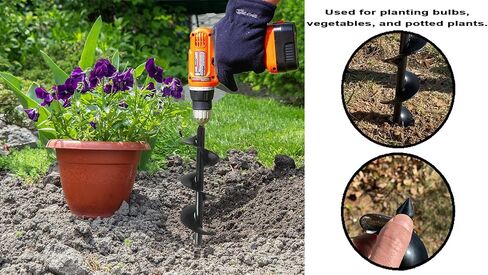 Ashman Auger 12inch Pack Two، حديقة النباتات زهرة لمبة اوجير لزراعة شتلات المصباح in Kuwait