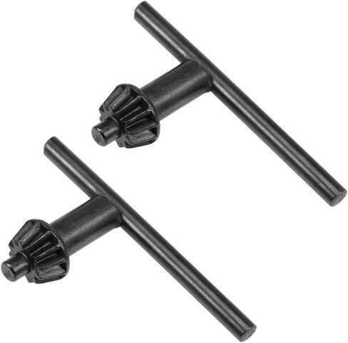 uxcell Chuck Key 6mm Pilot 12 Teeth for 1.5-13mm Drill Chuck Black 2pcs in Saudi Arabia