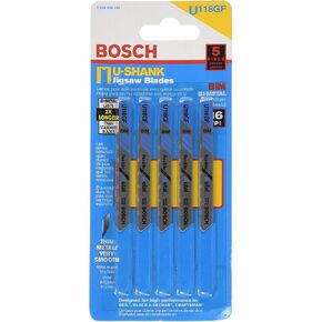 BOSCH U118GF 5-Piece 2-3/4 In. 36 TPI Flexible for Metal U-shank Jig Saw Blades in Kuwait