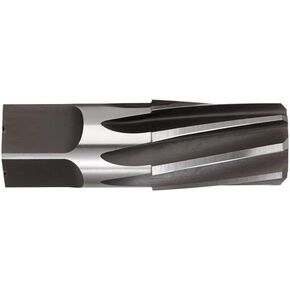 Titan TR97653 High Speed Steel Taper Pipe Reamer, Left Hand Spiral, Right Hand Cut, 1/2", 0.515" Square", 0.665" Small Diameter, 0.751" Large Diameter, 2-9/16" Overall Length