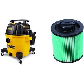 DEWALT DXV10P 10 Gallon Quiet Poly Wet Dry Vacuum Yellow & Workshop Wet/Dry Vacs Vacuum Accessories WS17854A 1-7/8-Inch Shop Vacuum Attachment Kit for Use with A Shop Vacuum with Homeowners in Mind in Kuwait