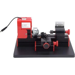 ماكينة مخرطة كهربائية من Emoshayoga، مخرطة معدنية صغيرة DC12V 2A 24W حماية من الحرارة الزائدة، قوة عالية لمعالجة الخشب والبلاستيك in Kuwait