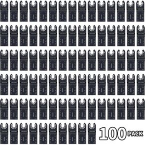 32-Piece Black Carbide Oscillating Tool Saw Blades for Cutting Wood/Soft Metal/PVC/Drywal Quick Install Fits Black Decker Porter-Cable and More Oscillating Tools in Kuwait