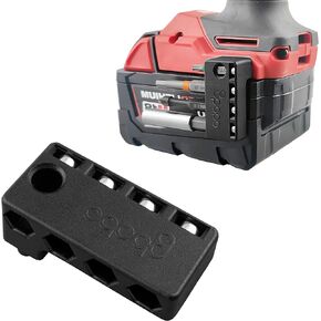 حاملات لقم سداسية مغناطيسية مطورة مقاس 1/4 بوصة مناسبة لسائقي تأثيرات ميلووكي 18 فولت، حامل أكمام لأداة الثقب المغناطيسية، تخزين لقمة لولبية سداسية على جانب مثقاب الطاقة، الجانب الأيسر in Kuwait