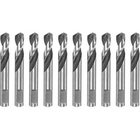 HARFINGTON 10pcs High-Speed Steel Drill Bits 6mmx55mm for Hole Saws Arbor Drill Bit Replacement Thick Metal Cutting