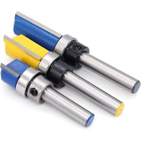 يوهتيك 3 قطع 1/4 انش اداة تقطيع وتفريز النجارة ، مجموعة لقم توجيه لقالب تقليم الساق in Kuwait