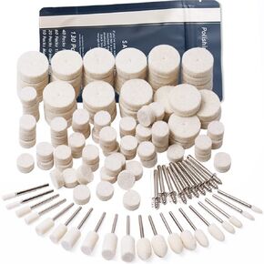 Polishing Buffing Wheel Set for Dremel Polishing Kit with 1/8" Shank Polishing Wheel for Rotary Tools Accessories 130Pcs in Kuwait
