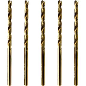 MAXTOOL No.20 5pcs Identical Jobber Length Drills Dia 0.161" HSS M35 Cobalt Twist Drill Bits Wire Gauge Numbered Golden Straight Drills; JBN35G10R20P5 in Kuwait