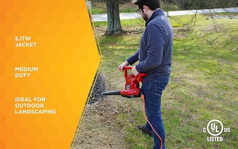 Vacmaster VJC507P 5 جالون* 3 ذروة HP** مكنسة كهربائية للمتجر الرطب/الجاف، أزرق، 5 جالون وودز 267 16/3 للخدمة الشاقة في الهواء الطلق، سترة فينيل مرنة مقاومة للماء، سلك تمديد 3 شعب، 25 قدم، بوش، برتقالي in Kuwait
