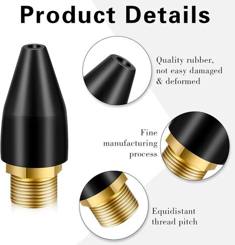 32 Pcs Black Rubber Air Tool Tip Air Nozzle for Blow Tool Air Compressor Blower Nozzle Blow Gun Rubber Tip Air Compressor Replacement Parts Accessories in Saudi Arabia