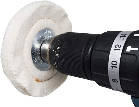 Benchmark Abrasives 4" Cotton Spiral Buffing Polishing Wheel for Bench Grinder with 1/4" Mandrel, for Polishing Finishing Smoothing on Aluminum, Stainless Steel (Cotton Spiral) in Kuwait
