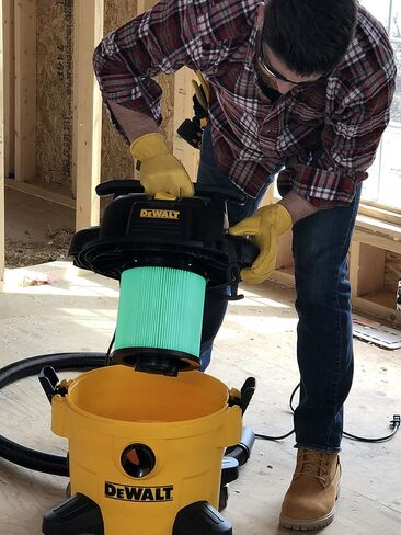 DEWALT DXV10P 10 Gallon Quiet Poly Wet Dry Vacuum Yellow & Workshop Wet/Dry Vacs Vacuum Accessories WS17854A 1-7/8-Inch Shop Vacuum Attachment Kit for Use with A Shop Vacuum with Homeowners in Mind in Saudi Arabia