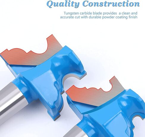 Frame Crown Mitered Door & Drawer Panel Molding Router Bit Set 1/2" Shank , Newdeli Woodworking Milling Cutters 2PCS, Miter Wood Cutter for Doors, Tables, Shelves in Saudi Arabia