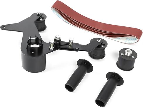 محول صنفرة الحزام لمطحنة الزوايا - مرفق صنفرة الأنابيب أو الأنبوب، محمل مطحنة سهل التجميع، أداة تلميع احترافية لإزالة الصدأ in Kuwait