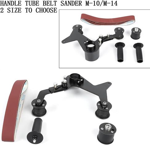 محول صنفرة الحزام لمطحنة الزوايا - مرفق صنفرة الأنابيب أو الأنبوب، محمل مطحنة سهل التجميع، أداة تلميع احترافية لإزالة الصدأ in Kuwait