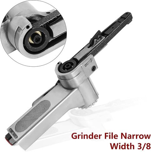 10mm Pneumatic Belt Sander Pneumatic Sander Equipped Air Operated Power Belt Sander Sanding Grinder File with 10 abrasive belts in Saudi Arabia