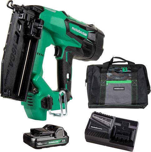 Metabo HPT Cordless 18V MultiVolt™ Straight Finish Nailer Kit | 16 Gauge | 1-18V 2.0Ah Lithium Ion Battery w/Fuel Gauge | Lifetime Tool Warranty | NT1865DMST in Saudi Arabia