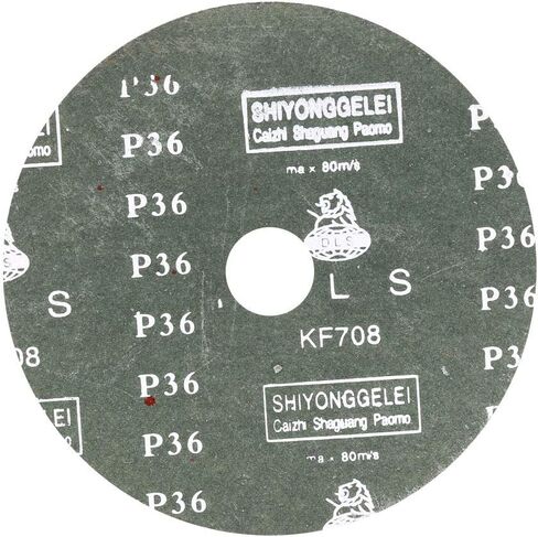 uxcell 6-Inch x 7/8-Inch Aluminum Oxide Resin Fiber Discs, Center Hole 80 Grit Sanding Grinding Discs, 5 Pack in Kuwait