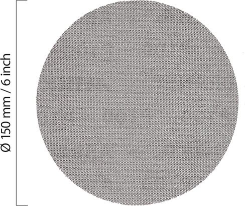 Mirka Abranet 6 Inch Grip Sanding Discs 80 Grit Hook and Loop Mesh | 50pcs in Saudi Arabia