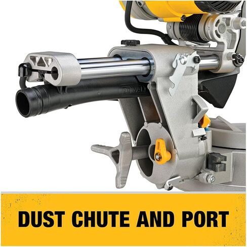 DEWALT Miter Saw, 12 Inch, 15 Amp, 3,800 RPM, Double Bevel Capacity, With Sliding Compound, Corded With Miter Saw Stand (DWS780 + DWX724) in Saudi Arabia