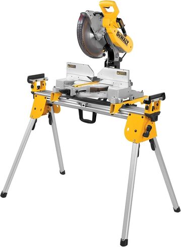 DEWALT Miter Saw, 12 Inch, 15 Amp, 3,800 RPM, Double Bevel Capacity, With Sliding Compound, Corded With Miter Saw Stand (DWS780 + DWX724) in Saudi Arabia