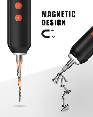 مفك براغي كهربائي، مجموعة مفكات طاقة لاسلكية قابلة لإعادة الشحن مع بطارية 2000 مللي أمبير في الساعة، 3.7 فولت، 4 مصابيح LED، كابل USB-C، 20 قطعة لقمة، أوتوماتيكي ويدوي، عزم دوران عالي 2.5 نيوتن متر in Kuwait