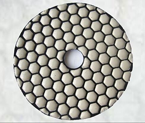 Standard quality 10 pieces Dry 4" Buff Diamond Polishing Pads for Marble Granite Stone in Saudi Arabia