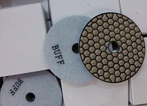 Standard quality 10 pieces Dry 4" Buff Diamond Polishing Pads for Marble Granite Stone in Saudi Arabia