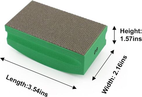 Diamond hand pads Foam Backing for Tile Stone Marble Concrete Ceramics Granite Glass Wet Dry (200 Grit) in Saudi Arabia