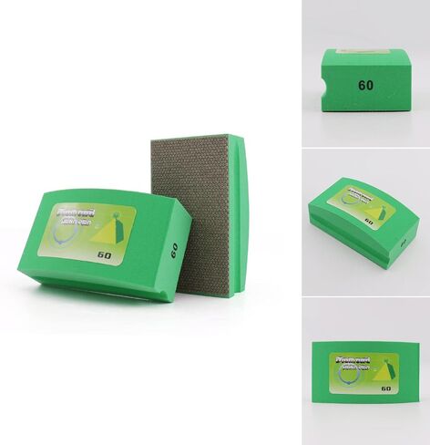 Diamond hand pads Foam Backing for Tile Stone Marble Concrete Ceramics Granite Glass Wet Dry (200 Grit) in Saudi Arabia
