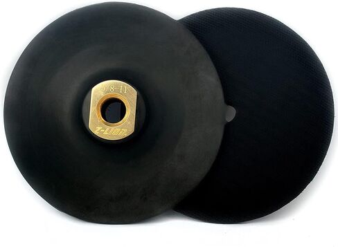 3" Rubber Backing Pad Black Backer Pads Hook and Loop Backing Holder 5/8-11 Thread For Angle Grinder 1PC in Saudi Arabia