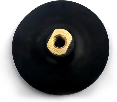 3" Rubber Backing Pad Black Backer Pads Hook and Loop Backing Holder 5/8-11 Thread For Angle Grinder 1PC in Saudi Arabia