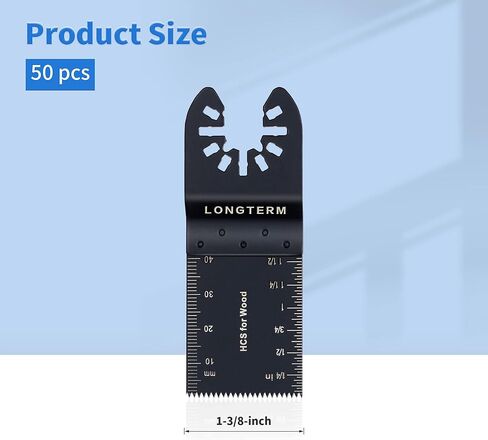 32-Piece Black Carbide Oscillating Tool Saw Blades for Cutting Wood/Soft Metal/PVC/Drywal Quick Install Fits Black Decker Porter-Cable and More Oscillating Tools in Kuwait