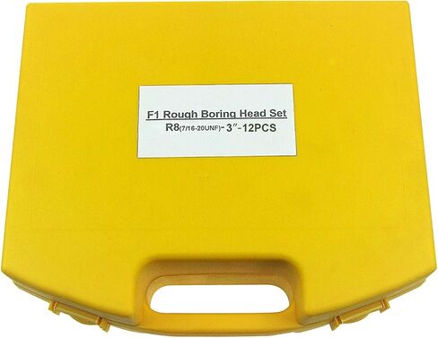 HFS (R) Boring Head R8 Shank Carbide Boring BAR Set Bridgeport Milling (F1-3IN 2/4IN 12PCS) in Saudi Arabia