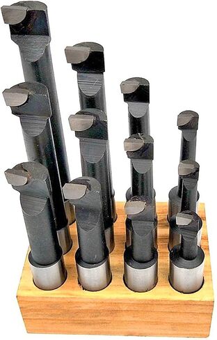 HFS (R) Boring Head R8 Shank Carbide Boring BAR Set Bridgeport Milling (F1-3IN 2/4IN 12PCS) in Saudi Arabia
