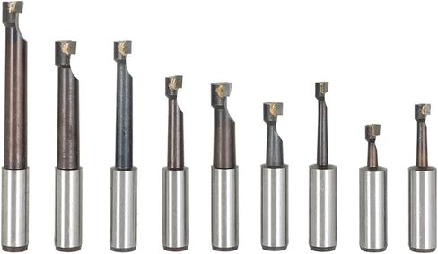 Timunr 2 Inch Boring Head MT3 Shank 3/8 Inch - 16 Thread Boring Tool Set Steel with 9Pcs 1/2 Inch Carbide Boring Bar Set in Saudi Arabia