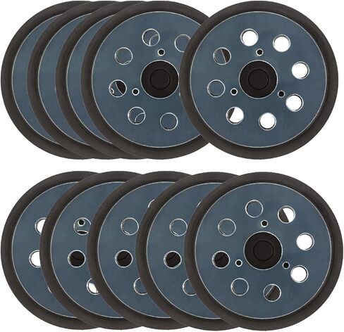 AxPower 4 Packs 5 inch 8 Hole Replacement Sander Pads 5" Hook and Loop Sanding Backing Plates for Makita 743081-8 743051-7, DeWalt 151281-08 DW4388, Porter Cable, Hitachi 324-209 in Kuwait