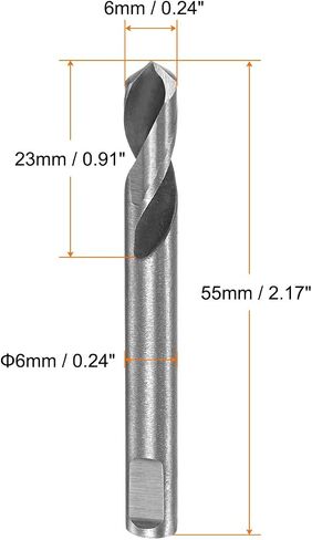 HARFINGTON 10pcs High-Speed Steel Drill Bits 5mmx55mm for Hole Saws Arbor Drill Bit Replacement Thick Metal Cutting in Saudi Arabia