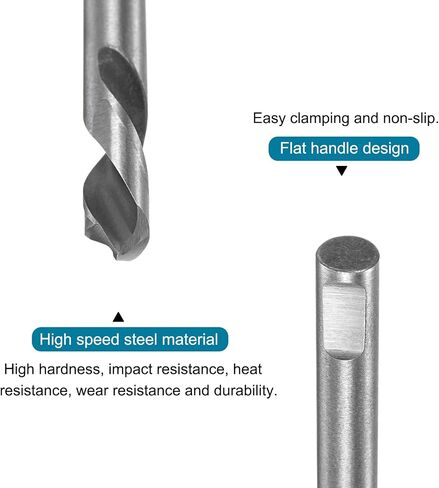 HARFINGTON 10pcs High-Speed Steel Drill Bits 5mmx55mm for Hole Saws Arbor Drill Bit Replacement Thick Metal Cutting in Saudi Arabia