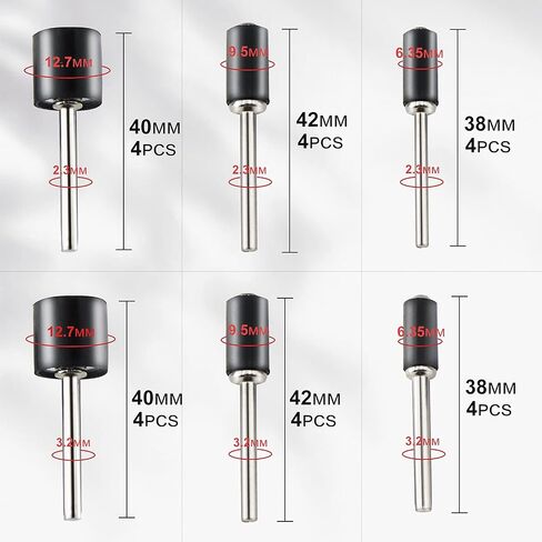 551pcs Sanding Drum for Rotary Tool, Sanding Bands Sleeves Kit for Drum Sander with Drum Mandrels and Self-Tightening Drill Chuck in Saudi Arabia