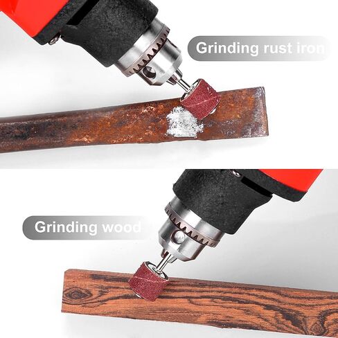 551pcs Sanding Drum for Rotary Tool, Sanding Bands Sleeves Kit for Drum Sander with Drum Mandrels and Self-Tightening Drill Chuck in Saudi Arabia