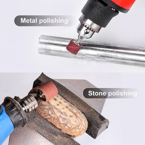 551pcs Sanding Drum for Rotary Tool, Sanding Bands Sleeves Kit for Drum Sander with Drum Mandrels and Self-Tightening Drill Chuck in Saudi Arabia