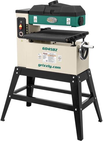Grizzly Industrial G0458Z - ماكينة سنفرة أسطوانة مفتوحة مقاس 18 بوصة 1-1/2 HP مع تغذية VS in Kuwait