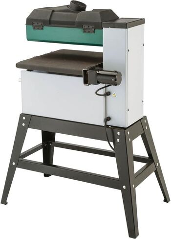 Grizzly Industrial G0458Z - ماكينة سنفرة أسطوانة مفتوحة مقاس 18 بوصة 1-1/2 HP مع تغذية VS in Kuwait