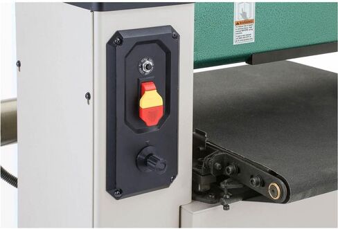 Grizzly Industrial G0458Z - ماكينة سنفرة أسطوانة مفتوحة مقاس 18 بوصة 1-1/2 HP مع تغذية VS in Kuwait